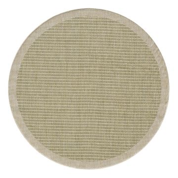 Covor pentru exterior și interior kaki rotund ø 120 cm Giza 1410 – Ayyildiz Carpets