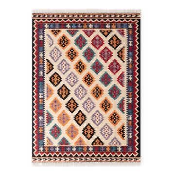 Covor roșu reversibil, țesut manual din lână 120x170 cm Kamal Kian – Nouristan