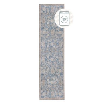 Covor tip traversă albastru lavabil 60x230 cm Orelia Global – Flair Rugs