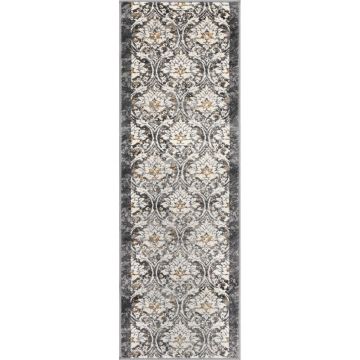 Covor tip traversă gri închis-fildeș 67x200 cm Soft Viskan – FD