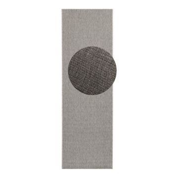 Covor tip traversă pentru interior și exterior gri 80x350 cm Nature – Hanse Home