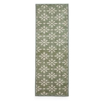 Covor tip traversă verde lavabil 76x230 cm Coral Green – Think Rugs
