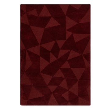 Covor burgundy țesut manual din lână 200x290 cm Shard Red – Flair Rugs