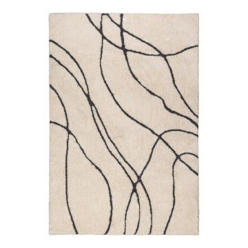 Covor crem 200x290 cm Flow – Flair Rugs