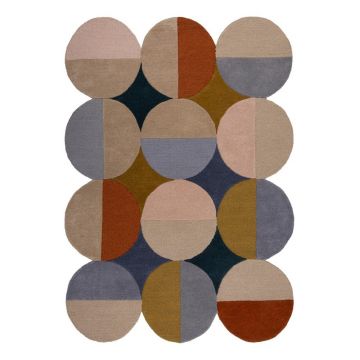 Covor țesut manual din lână 120x170 cm Mia Ellipse – Flair Rugs