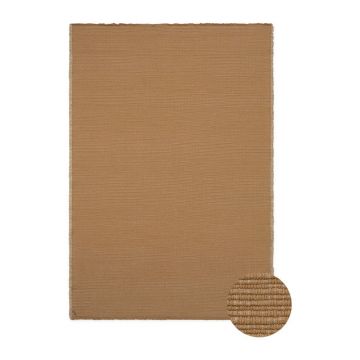 Covor galben ocru țesut manual din bumbac 140x200 cm Handloom – Lorena Canals