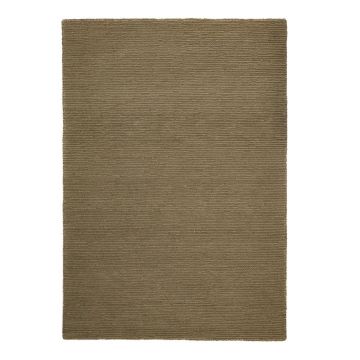 Covor kaki țesut manual din lână 120x170 cm Harris Boucle – Flair Rugs