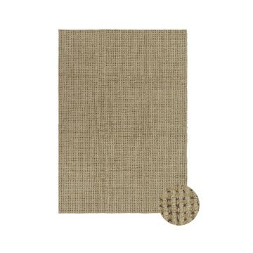 Covor kaki lavabil/țesut manual din lână 170x240 cm Unexpected Wool – Lorena Canals