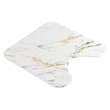 Covoraș de baie alb/auriu 45x45 cm Aquamarbre – douceur d'intérieur