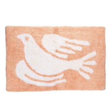 Covoraș de baie piersică 50x80 cm White Dove – Rex London