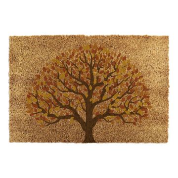 Covoraș de intrare din fibre de nucă de cocos 40x60 cm Autumnal Tree of Life – Artsy Doormats