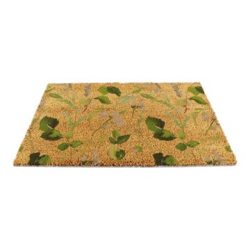 Covoraș de intrare din fibre de nucă de cocos 40x60 cm Watercolour Leaves – Artsy Doormats