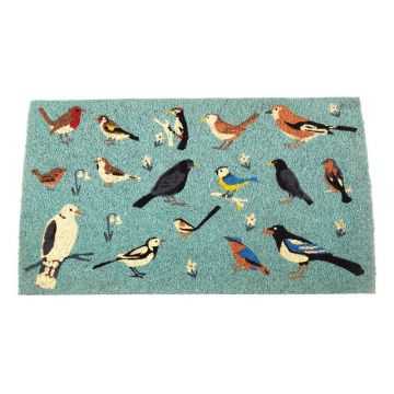 Covoraș de intrare din fibre de nucă de cocos 43x73 cm Garden Birds – Rex London