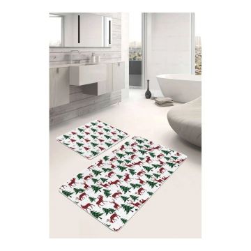 Covorașe de baie 2 buc. 60x100 cm Tartan – Mila Home