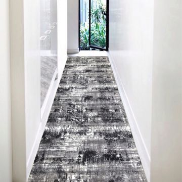 Covor, 1038, 80x200 cm, Poliester, Antracit / Gri Covor, 1038, 80x200 cm, Poliester, Antracit / Gri
