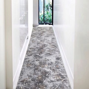 Covor, 1084, 80x200 cm, Poliester, Gri/Muștar Covor, 1084, 80x200 cm, Poliester, Gri/Muștar
