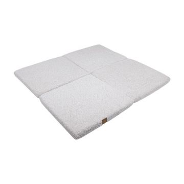 Covor alb de joacă pentru copii 120x120 cm - Meowbaby Covor alb de joacă pentru copii 120x120 cm - Meowbaby
