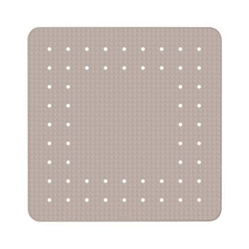 Covor baie anti-alunecare Wenko Mirasol, 54 x 54 cm, gri - bej