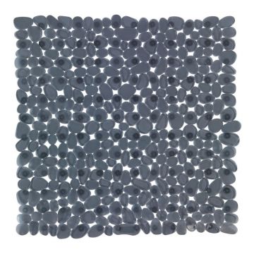 Covor baie anti-alunecare Wenko Paradise, 54 x 54 cm, gri antracit