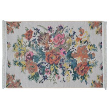 Covor Eko rezistent, 1502 - White, 100% poliester,  75 x 300 cm Covor Eko rezistent, 1502 - White, 100% poliester,  75 x 300 cm