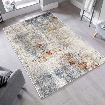 Covor, G8346 , 160x230 cm, Polipropilena, Crem / Albastru Covor, G8346 , 160x230 cm, Polipropilena, Crem / Albastru