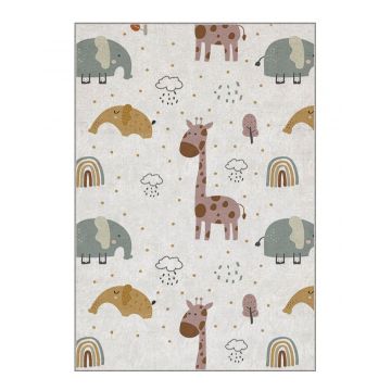 Covor pentru copii, Conceptum Hypnose, multicolor, 120x180 cm, 100% poliester, antiderapant, 504NGR1511