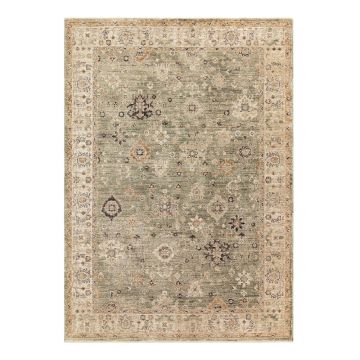 Covor tip traversă verde/bej țesut manual 67x240 cm Heriz Ornate – Asiatic Carpets