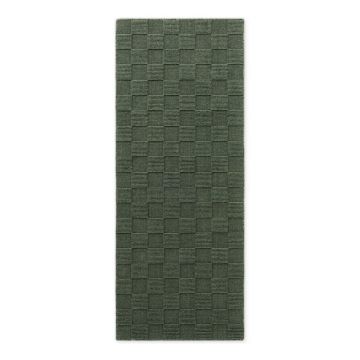 Covor tip traversă verde închis țesut manual din lână 80x200 cm Scala – Villeroy&Boch
