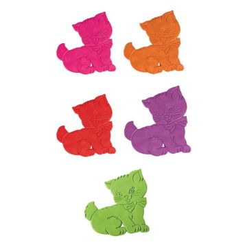 Covorașe antiderapante pentru copii pentru cadă 5 buc. 11x12,5 cm Chatons – MSV Covorașe antiderapante pentru copii pentru cadă 5 buc. 11x12,5 cm Chatons – MSV