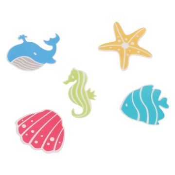 Covorașe antiderapante pentru copii pentru cadă 5 buc. 12x12 cm Waterworld – Spirella
