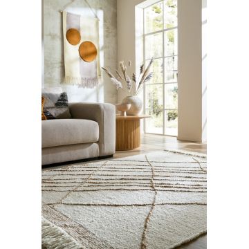 Covor Asterix Linear Bej, Natural 200x300 cm, Flair Rugs