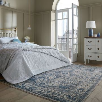 Covor Cordelia Vintage Albastru 200x300 cm, Flair Rugs