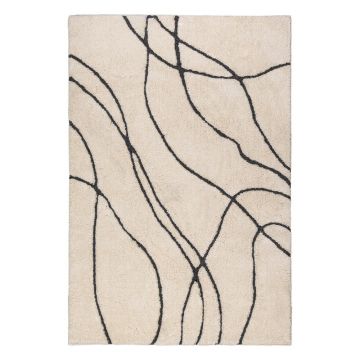 Covor crem 160x230 cm Flow – Flair Rugs