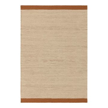 Covor crem-teracotă țesut manual din lână 160x230 cm Lima Rust – Asiatic Carpets