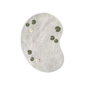 Covor de joacă pentru copii gri deschis din bumbac 130x170 cm Swan Lake – Lorena Canals