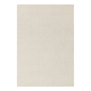 Covor fildeș țesut manual din lână 200x290 cm Zennith Grid – Asiatic Carpets