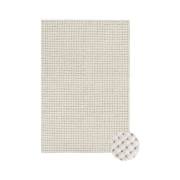 Covor fildeș lavabil, țesut manual din lână 200x300 cm Unexpected Wool – Lorena Canals