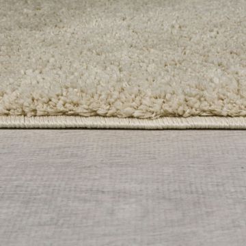 Covor Fluffy Washable Natural 133X133 cm, rotund, Flair Rugs