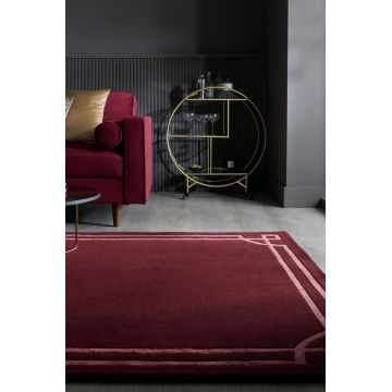 Covor Gatsby Wool Burgund 120x170 cm, Flair Rugs