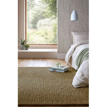 Covor Harris Boucle Wool Verde salvie 200x290 cm, Flair Rugs