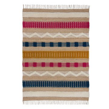 Covor în culoare naturală țesut manual din amestesc de lână 200x290 cm Medina – Flair Rugs
