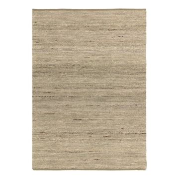 Covor kaki reversibil, țesut manual din amestesc de lână 200x290 cm Birkdale Pistachio – Asiatic Carpets