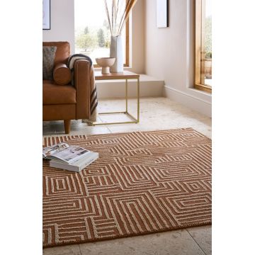 Covor Kylo Circular Knit Teracota 160x230 cm, Flair Rugs