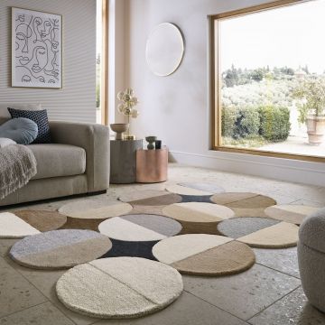 Covor Mia Ellipse Natural 200x290 cm, Flair Rugs ieftin