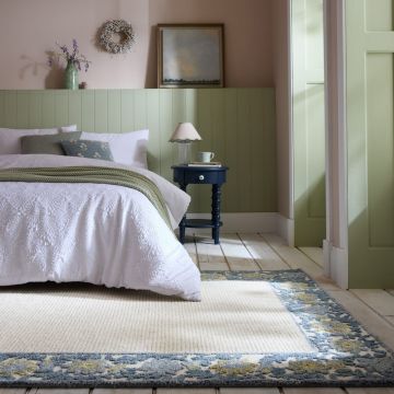 Covor Myla Floral Frame Albastru 160x230 cm, Flair Rugs