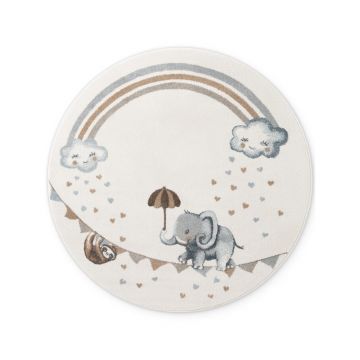 Covor pentru copii crem ø160 cm Walk like an Elephant Rainbow – Villeroy&Boch