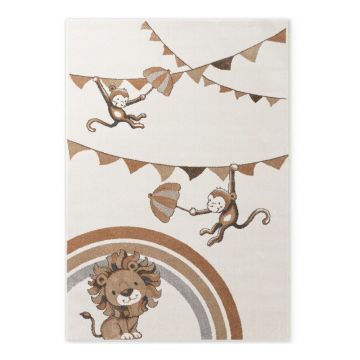 Covor pentru copii crem 160x230 cm Roar like a Lion Rainbow Party – Villeroy&Boch
