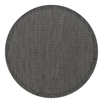 Covor pentru exterior și interior gri închis rotund ø 200 cm Giza 1410 – Ayyildiz Carpets