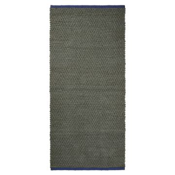 Covor tip traversă verde închis din iută 70x150 cm Notes – Mette Ditmer Denmark