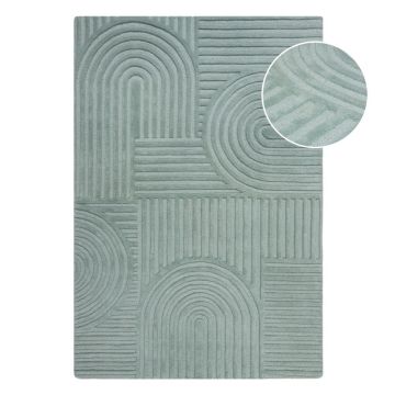 Covor turcoaz țesut manual din lână 200x290 cm Zen Garden – Flair Rugs